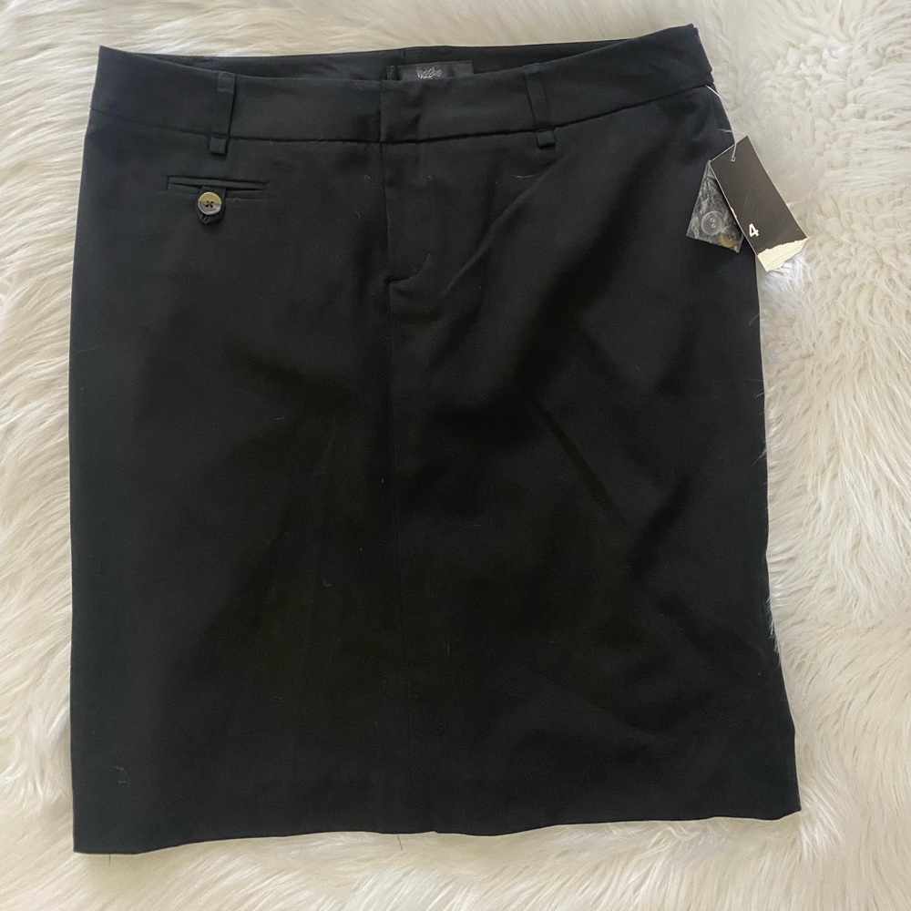 NEW w/Tag-MOSSIMO Ebony Black Skirt 4